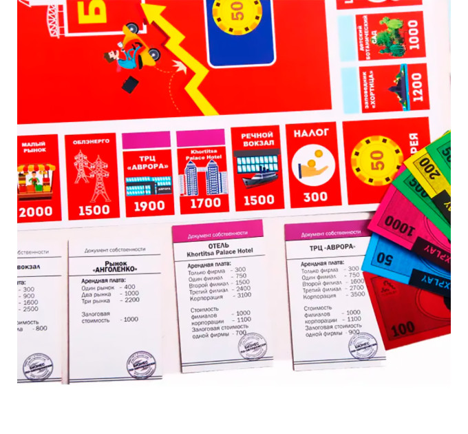 Настольная игра БИЗНЕС ПО-ЗАПОРОЖСКИ  (рус.)