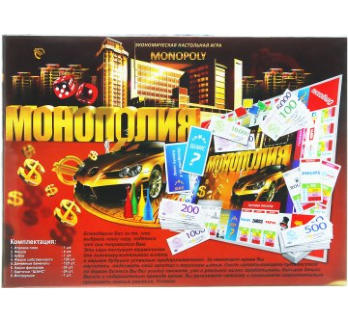 Настольная игра экономическая МОНОПОЛИЯ (рус.)