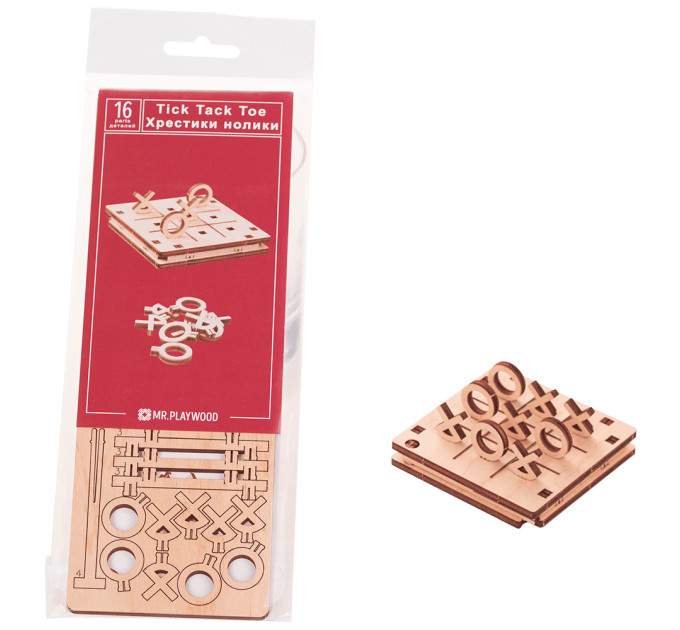 Настольная игра из дерева Крестики нолики №2