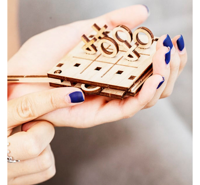 Настольная игра из дерева Крестики нолики №2