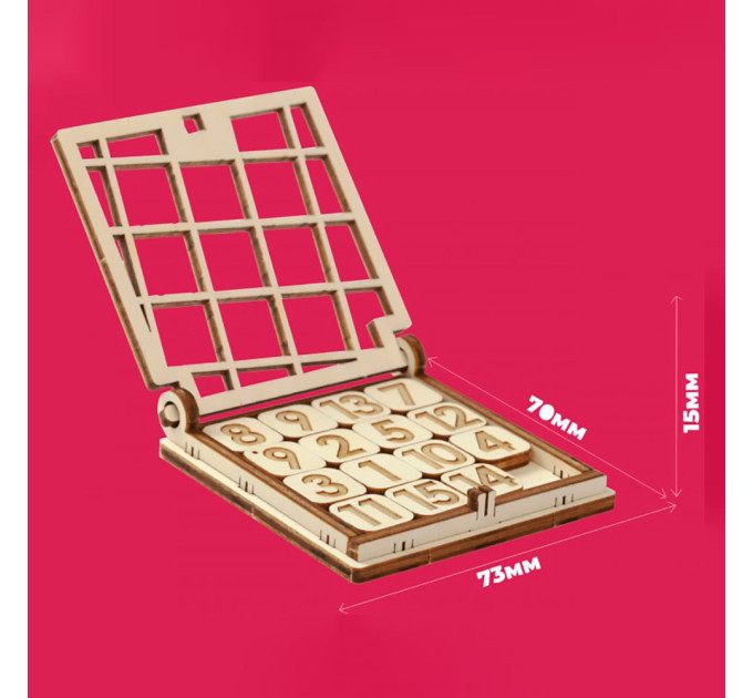 Настольная игра из дерева Пятнашки