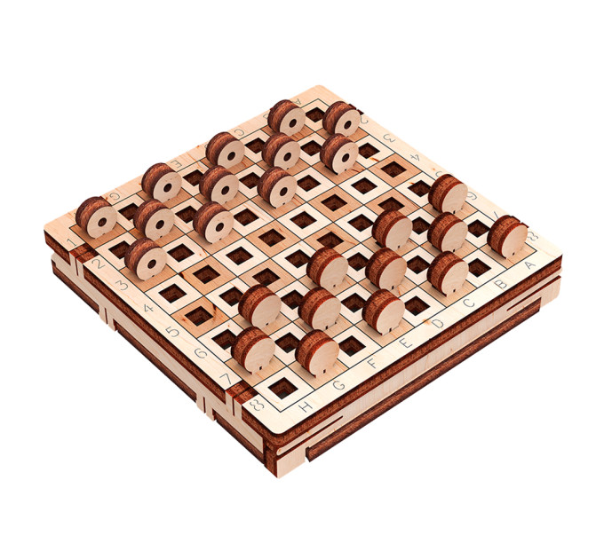 Настольная игра из дерева Шашки