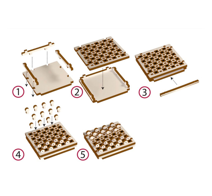 Настольная игра из дерева Шашки