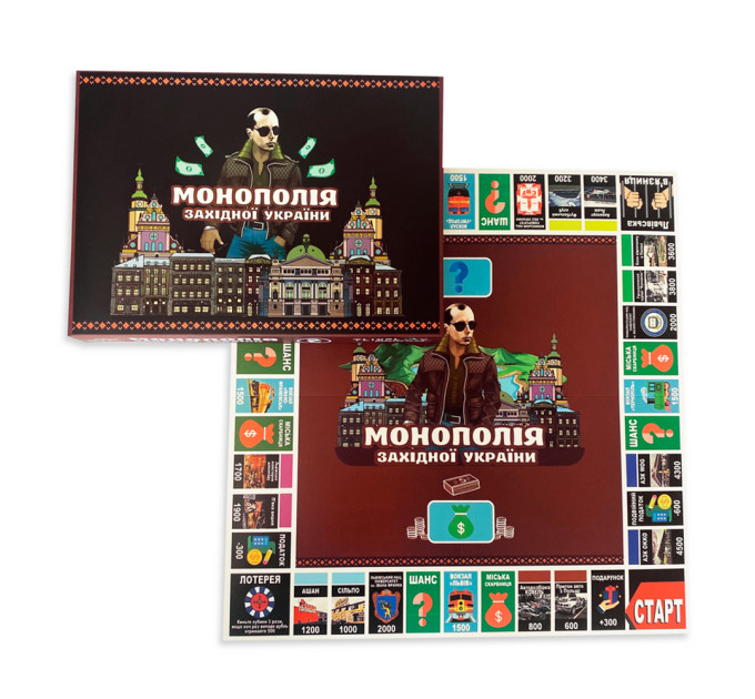 Настольная игра МОНОПОЛІЯ ЗАХІДНОЇ УКРАЇНИ (укр.)