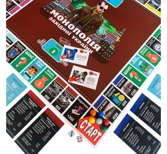 Настольная игра МОНОПОЛІЯ ЗАХІДНОЇ УКРАЇНИ (укр.)