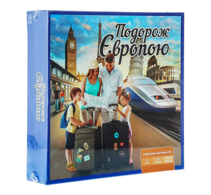 Настольная игра ПОДОРОЖ ЕВРОПОЮ (укр.)