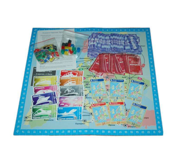Настольная игра ПОДОРОЖ ЕВРОПОЮ (укр.)