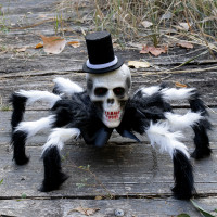 Паук готический Арахаус 45 см 12903 (черный с белым) Паук готический Арахаус 45 см 12903 (черный с белым)