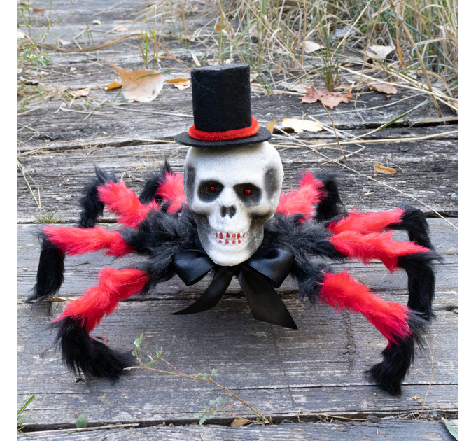 Павук готичний Арахаус 45 см 12905 (чорний з червоним)