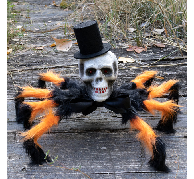 Паук готический Арахаус 45 см 12906 (черный с оранжевым)