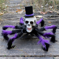 Паук готический Арахаус 45 см 12907 (черный с фиолетовым) Паук готический Арахаус 45 см 12907 (черный с фиолетовым)