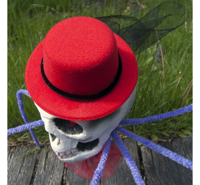 Павук готичний Королева темряви 72см з черепом (фіолетовий) 09951