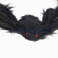Паук из меха 30см (черный)