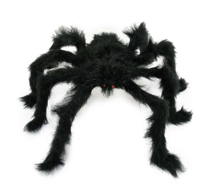 Паук из меха 60см (черный)
