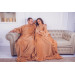 Плед с рукавами для двоих из микрофибры, 180х290 см (бежевый)