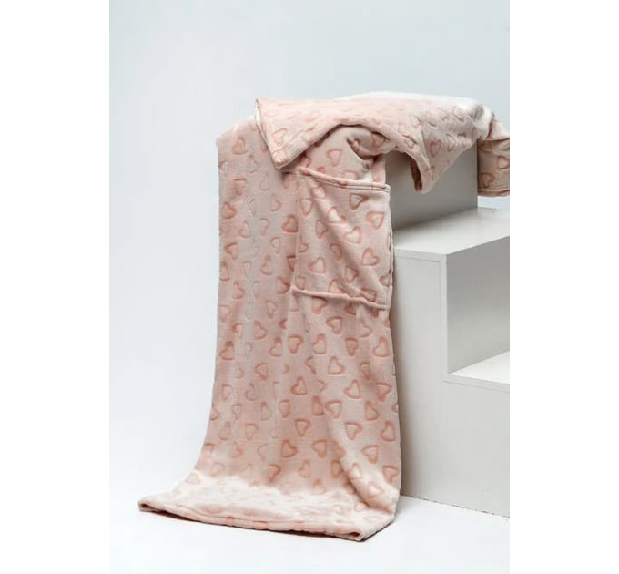 Плед із рукавами з мікрофібри, 200х160 см (My Valentine)