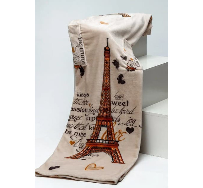 Плед с рукавами из микрофибры, 200х160 см (Париж)