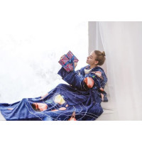 Плед с рукавами из микрофибры, 200х160 см (Ты просто космос) Плед с рукавами из микрофибры, 200х160 см (Ты просто космос)