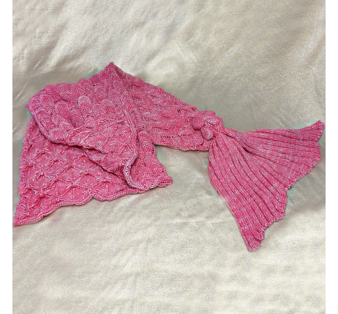 Плед акриловый Русалка розовый 81337 S