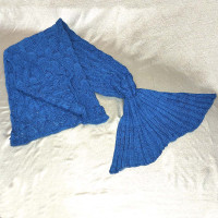 Плед акриловый Русалка синий 81337