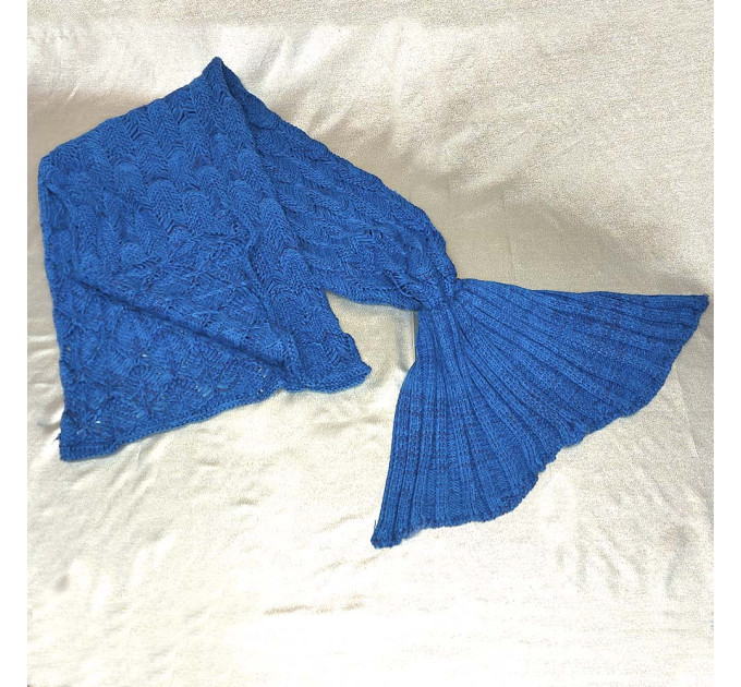 Плед акриловий Русалка синій 81337