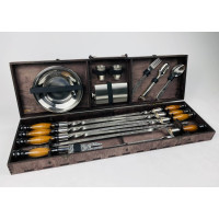 Подарочный набор на 34 предмета в кейсе из фанеры