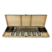 Подарочный набор "Вуд" с рюмками в кейсе из фанеры