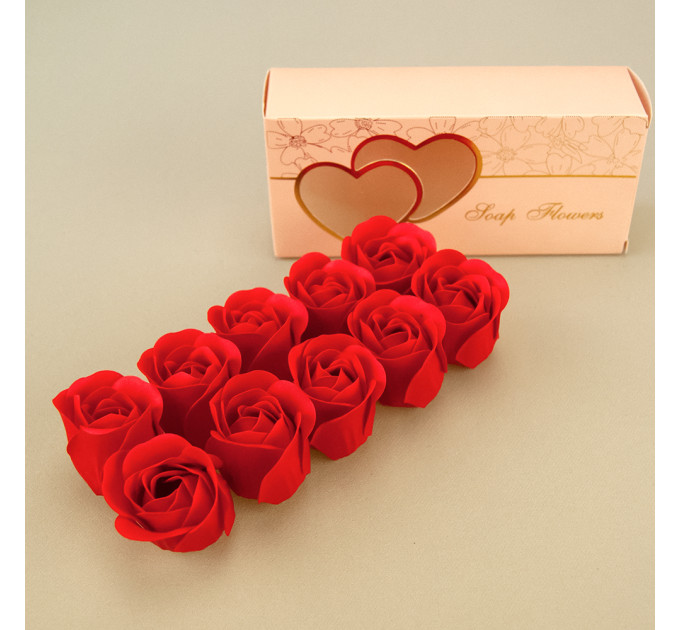 Подарочный набор Бутоны роз из мыла 12567 (красный)