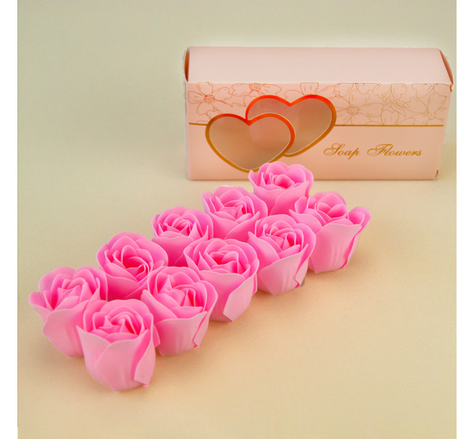 Подарочный набор Бутоны роз из мыла 12569 (розовый)