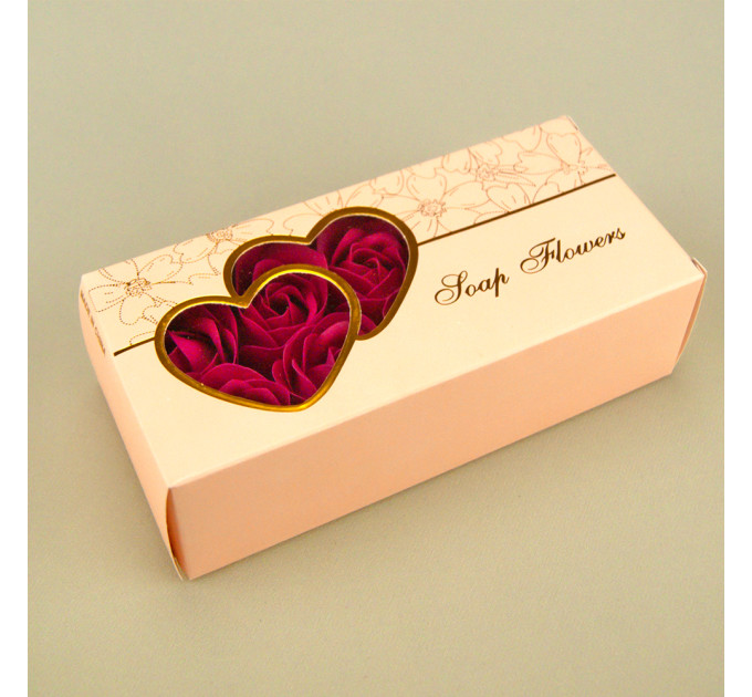 Бутони троянд з мила (малиновий)