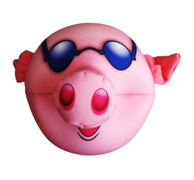 Подушка для подорожей-трансформер Свинка на пляжі