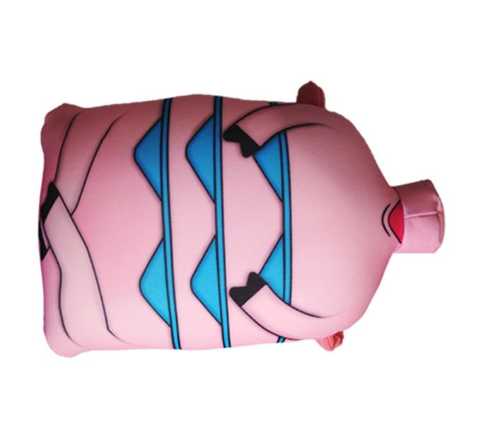 Подушка для подорожей-трансформер Свинка на пляжі