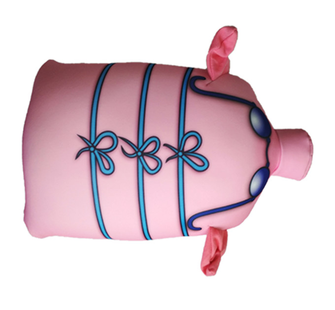 Подушка для подорожей-трансформер Свинка на пляжі