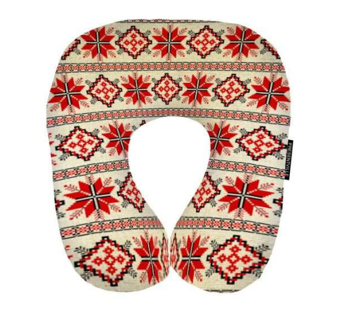 Подушка для путешествий Этно (красная) UKR003
