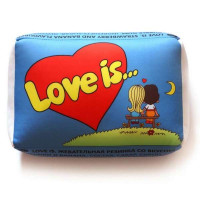 Подушка love (синяя)