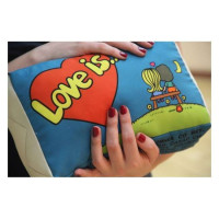 Подушка love (синя)