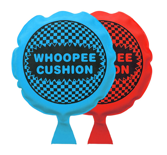 Подушка пердушка большая 20см (голубая)