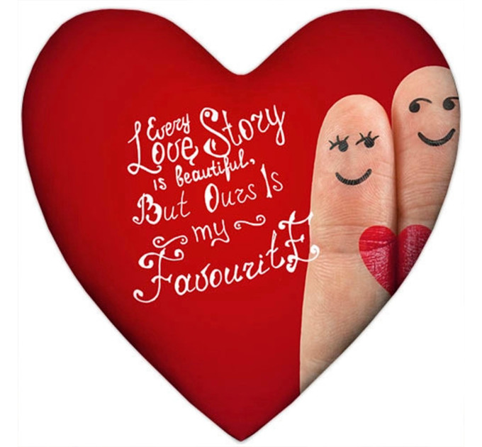 Подушка сердце XXL Every Love story ...