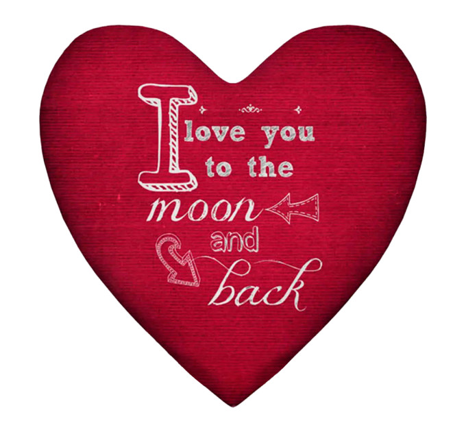 Подушка сердце XXL I Love you to the moon and back