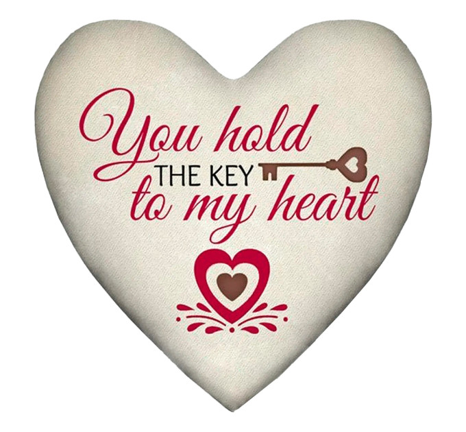 Подушка серце Ключ до серця 15L099