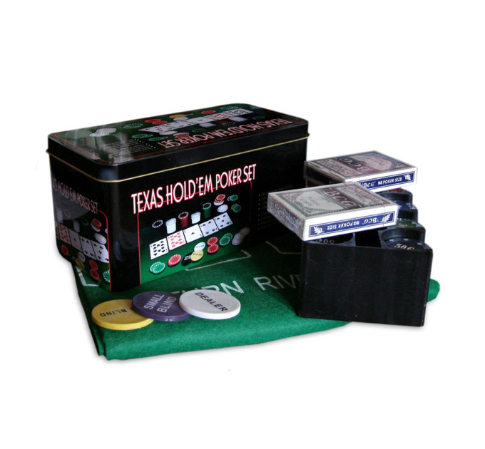 Покерный набор на 200 фишек ТЕХАССКИЙ ХОЛДЕМ