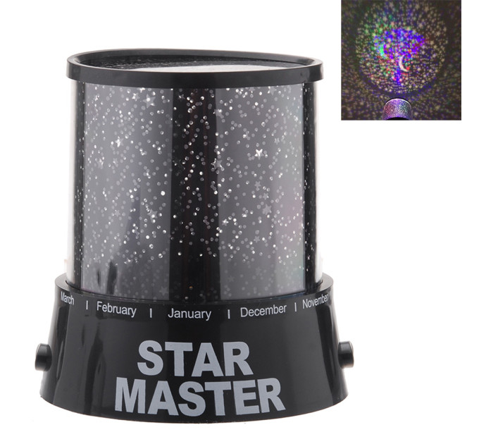 Проектор нічник Зоряне Небо (чорний)