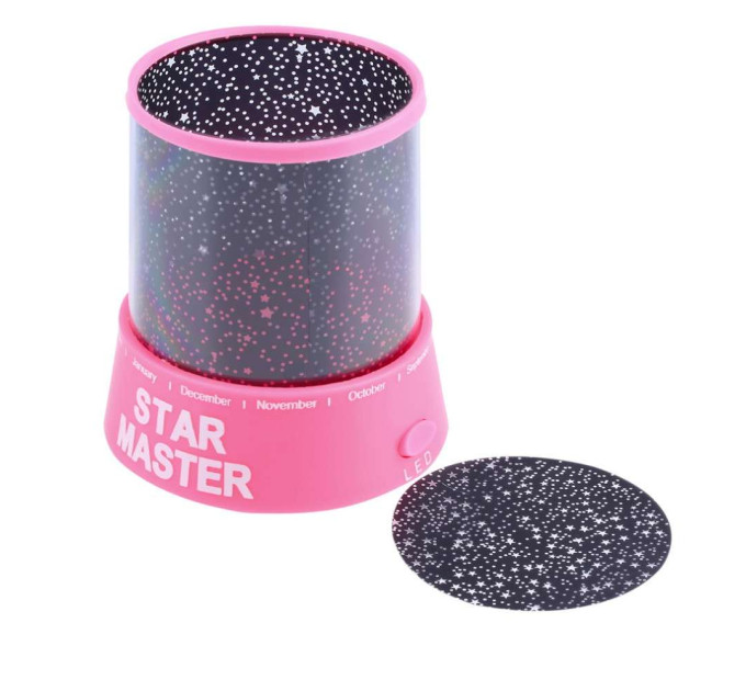Проектор ночник Звездное Небо (розовый)