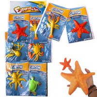 Растущие в воде игрушки 10х6см гиганты Океан №5 цветные (уп 6шт) Растущие в воде игрушки 10х6см гиганты Океан №5 цветные (уп 6шт)