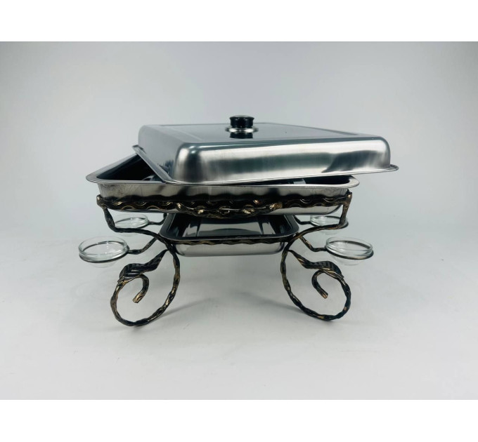 Садж прямокутний із соусницями