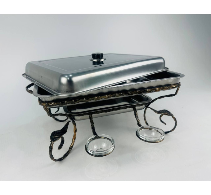 Садж прямокутний із соусницями