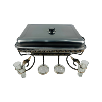 Садж прямоугольный с соусницами и рюмками Садж прямоугольный с соусницами и рюмками