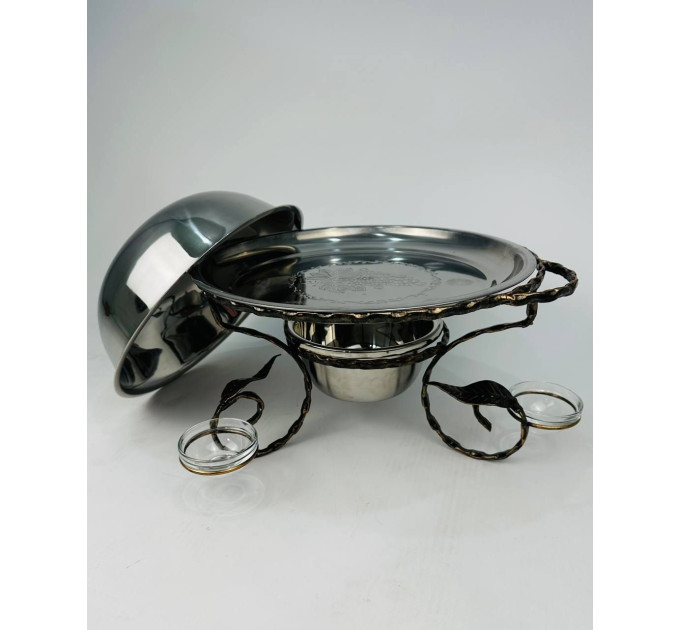 Садж із соусниками, 36 см