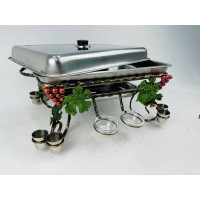 Садж "Виноград с соусниками и рюмками" прямоугольный Садж "Виноград с соусниками и рюмками" прямоугольный