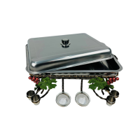 Садж "Виноград с соусниками и рюмками" прямоугольный Садж "Виноград с соусниками и рюмками" прямоугольный